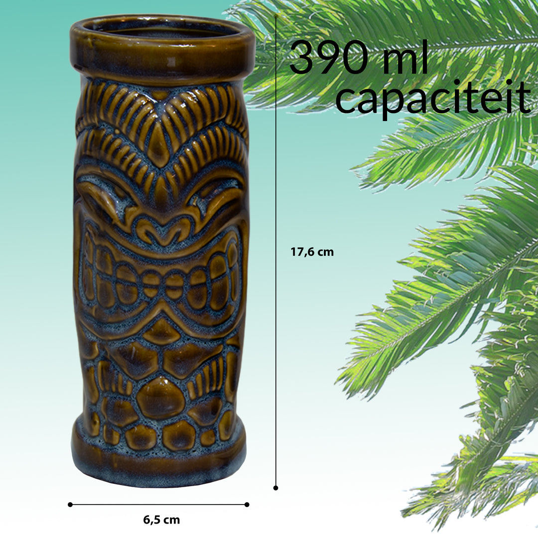 Tiki Cocktail glazen in Keramiek set 5