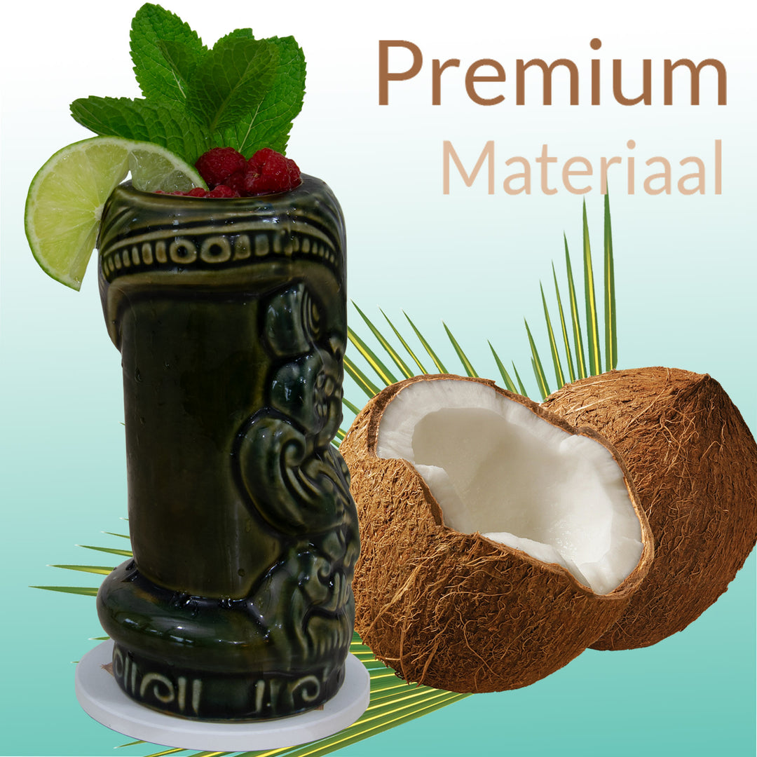 Tiki Cocktail glazen in Keramiek set 5