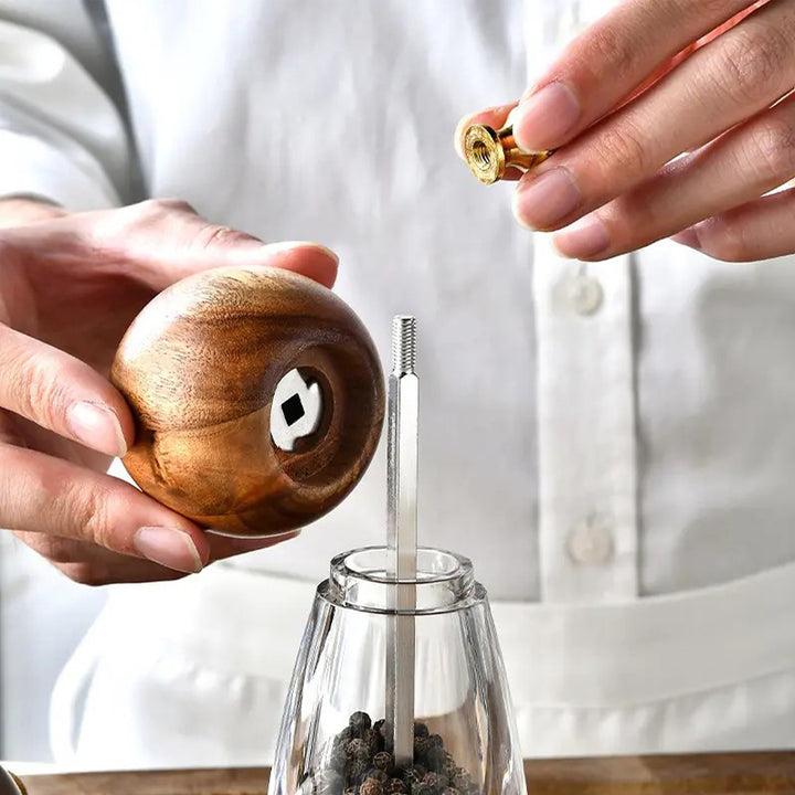 Acacia houten peper & zout molen set van 3