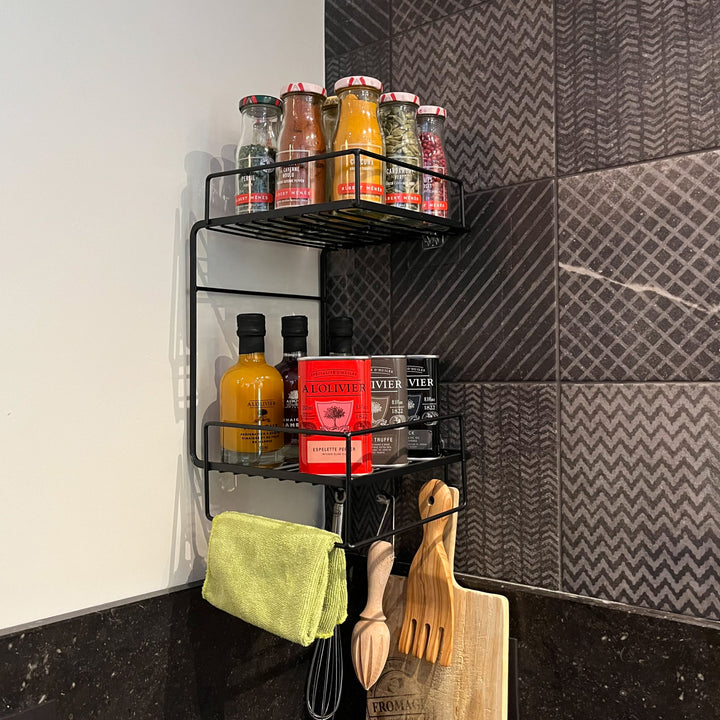 Self-adhesive hanging rack